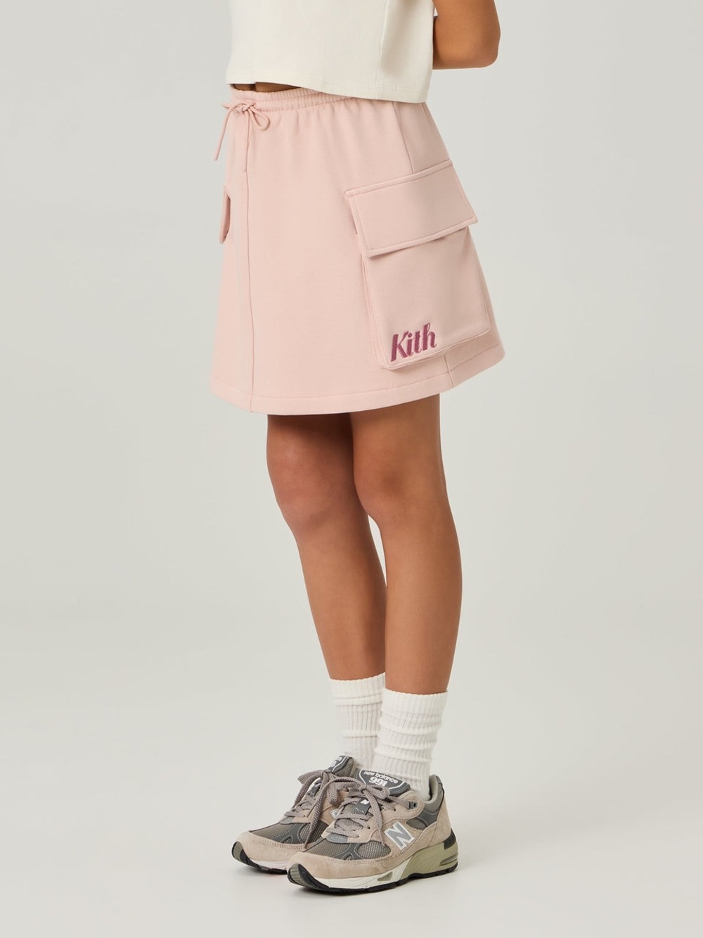 Kith Kids Cargo Skirt - Peach Powder